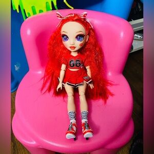 Rainbow high cheerleader red hair doll